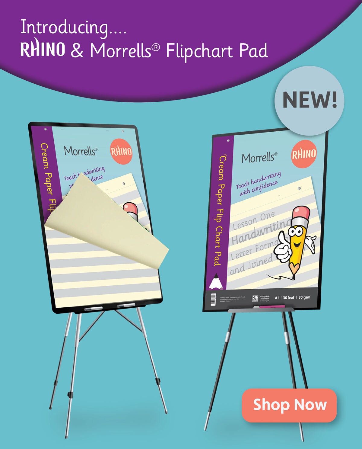 Our NEW Exclusive Handwriting Flip Chart Pad