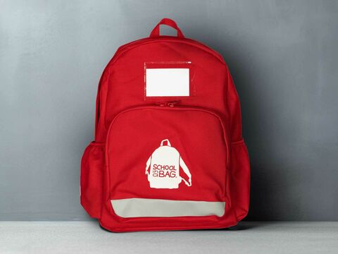School in a bag grey background 1