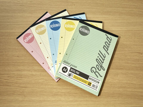 A4 Refill Pad Tinted Paper Group 3x2