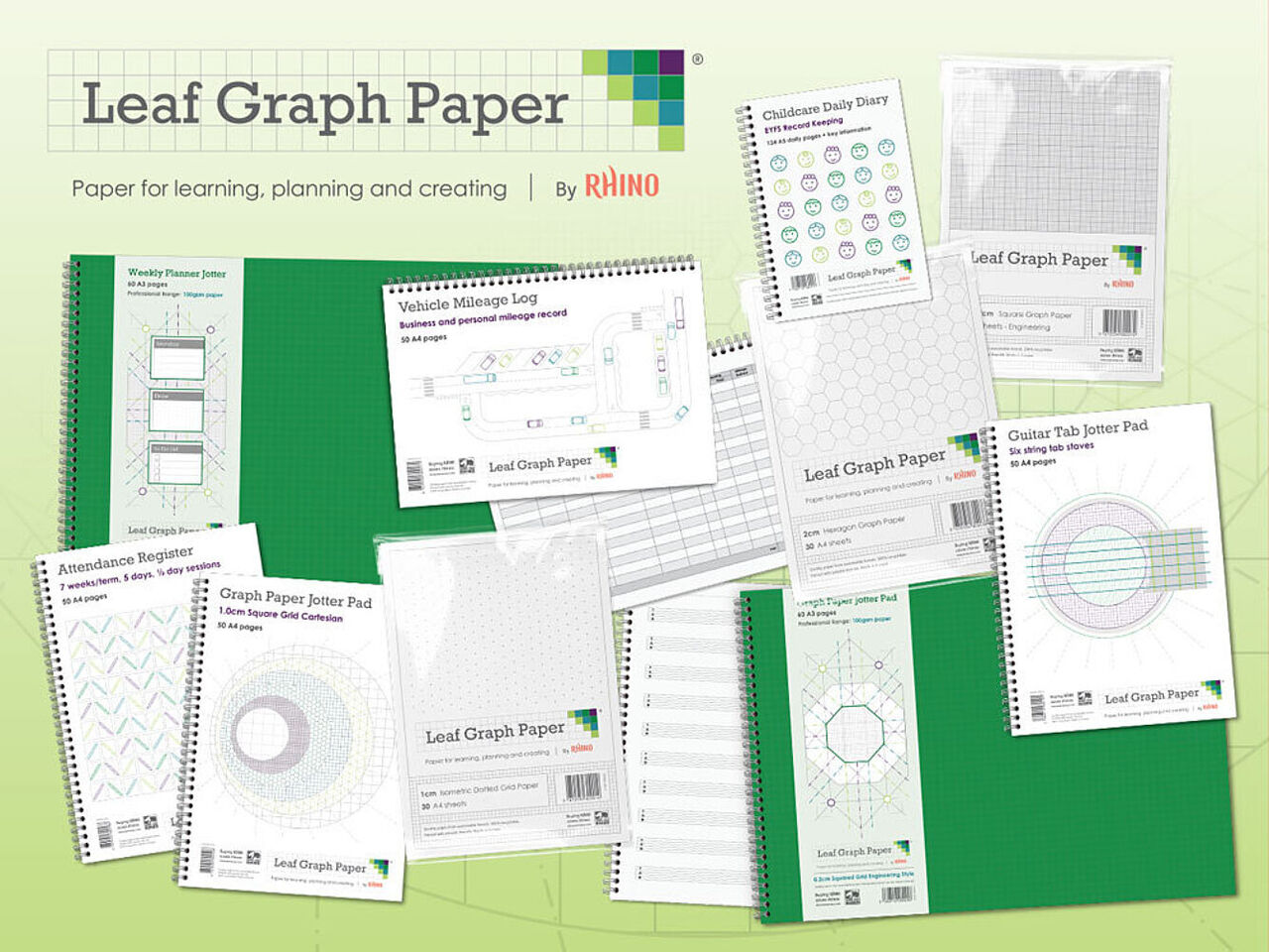 Leaf Graph Math Project Introducing Leaf Graph Paper by RHINO | Victor Stationery